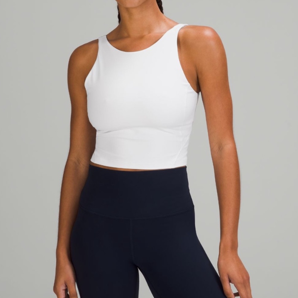 Lululemon high neck align top in white size 4